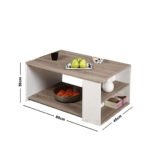 Coffee Table, White*Beige - MZCT020 - Image 4